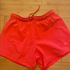 Nike Dri-fit shorts. Red color size xs. Lightly worn. No flaws.